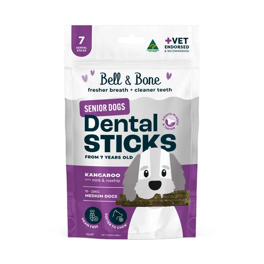 Kangaroo Mint & Rosehip senior dog dental sticks