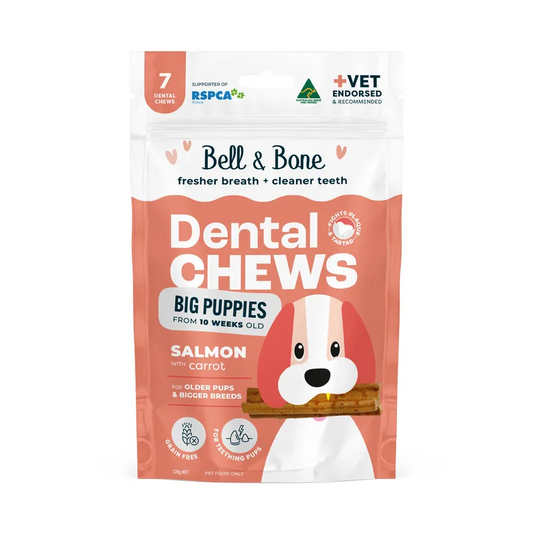 Salmon & Carrot puppy dental chews