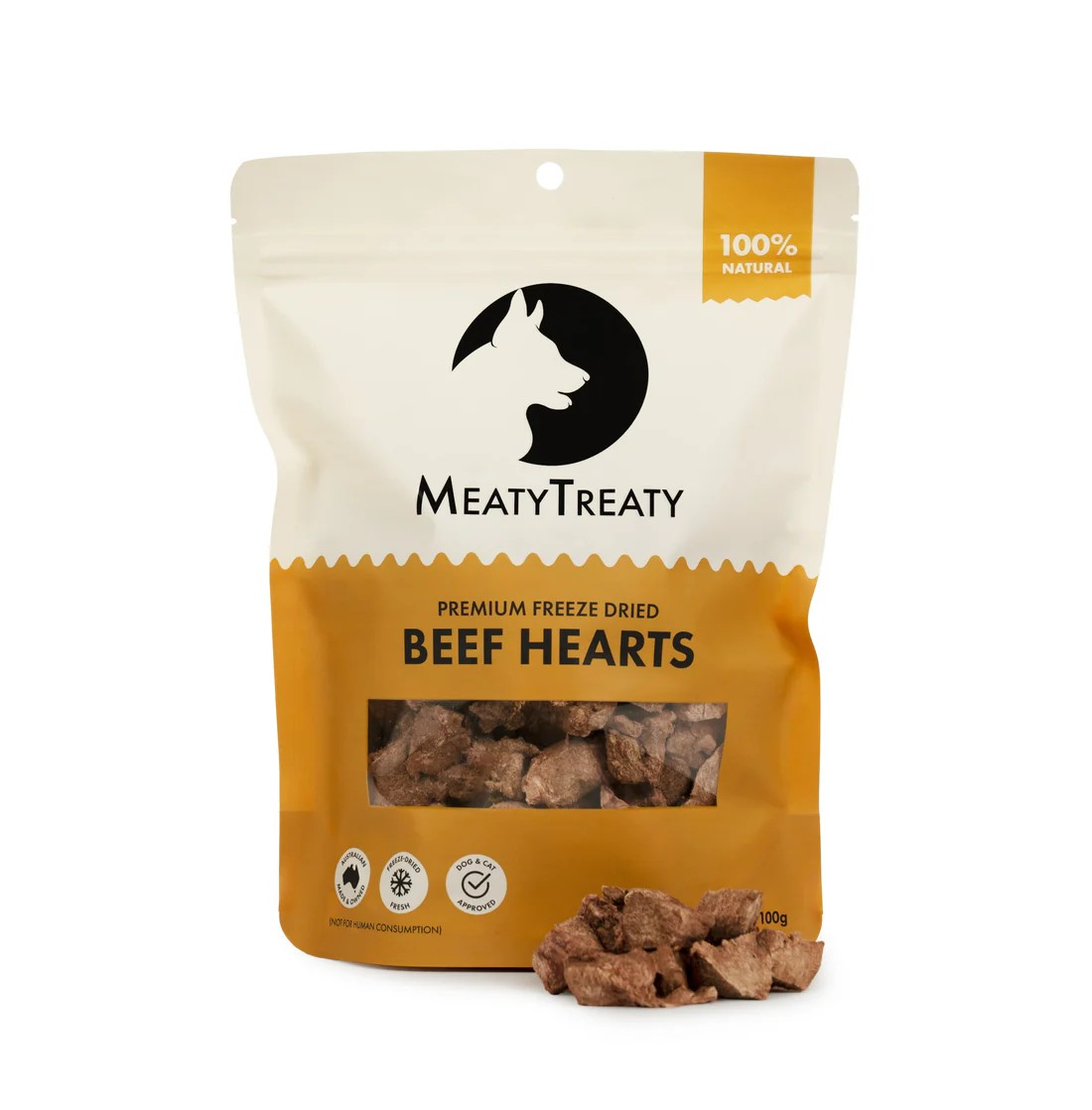 Australian Beef Hearts freeze dried treats