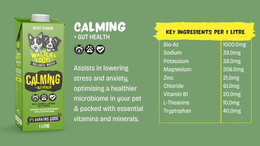 Calming & Gut Health Wellness Water supplement for dogs