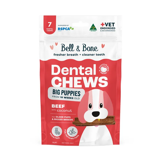 Beef & Coconut puppy dental chews
