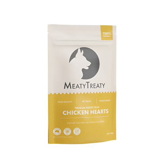 Australian Chicken Hearts freeze dried treats