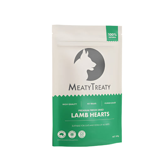 Australian Lamb Hearts freeze dried treats