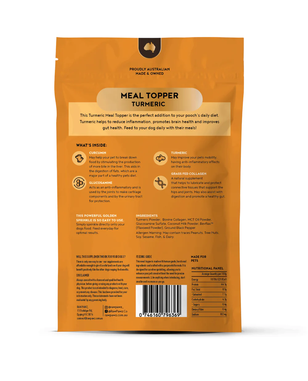 Anti-inflammatory Turmeric meal topper