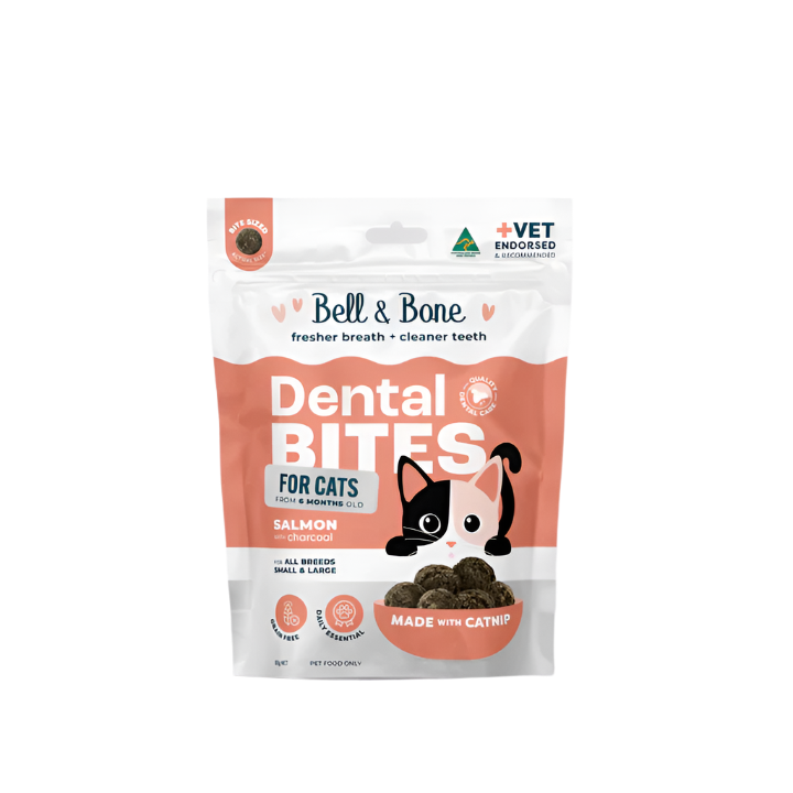 Salmon & Charcoal cat dental bites