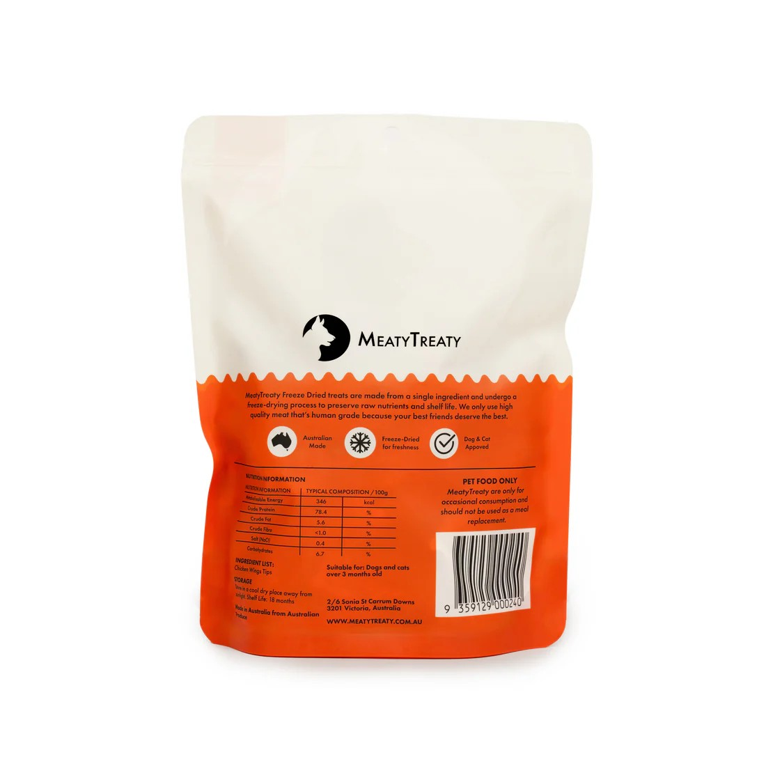 Chicken Wing Tips freeze dried treats