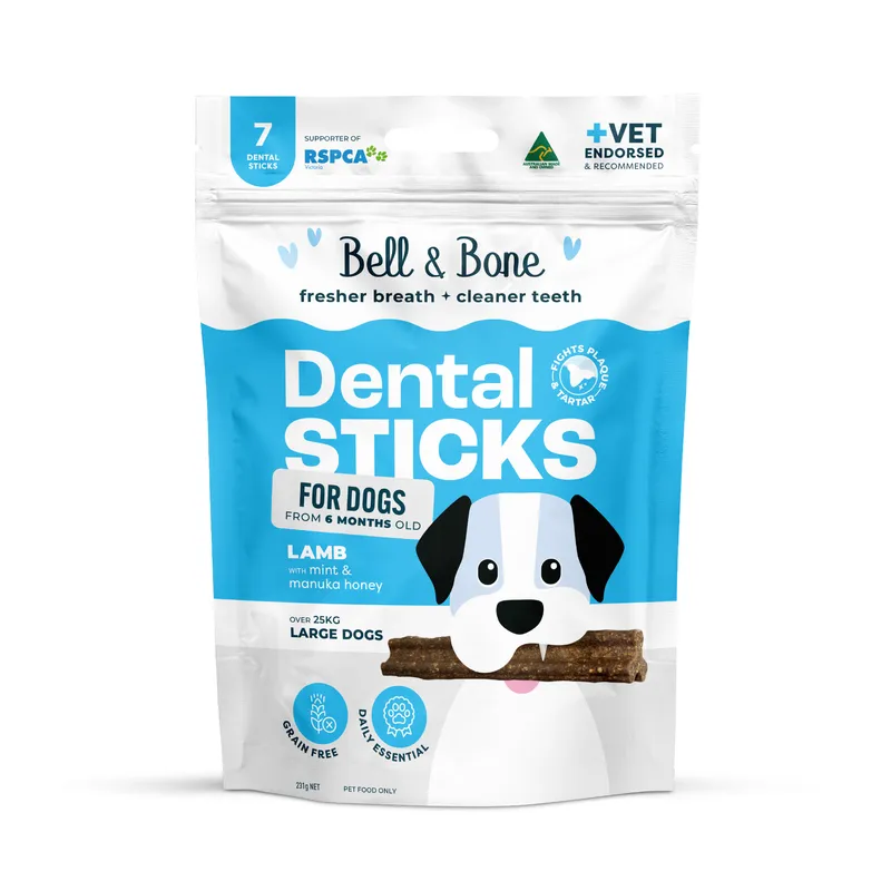 Lamb Mint & Manuka Honey adult dog dental sticks