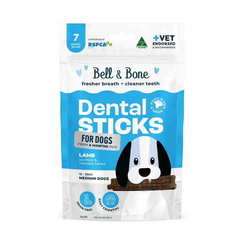 Lamb Mint & Manuka Honey adult dog dental sticks