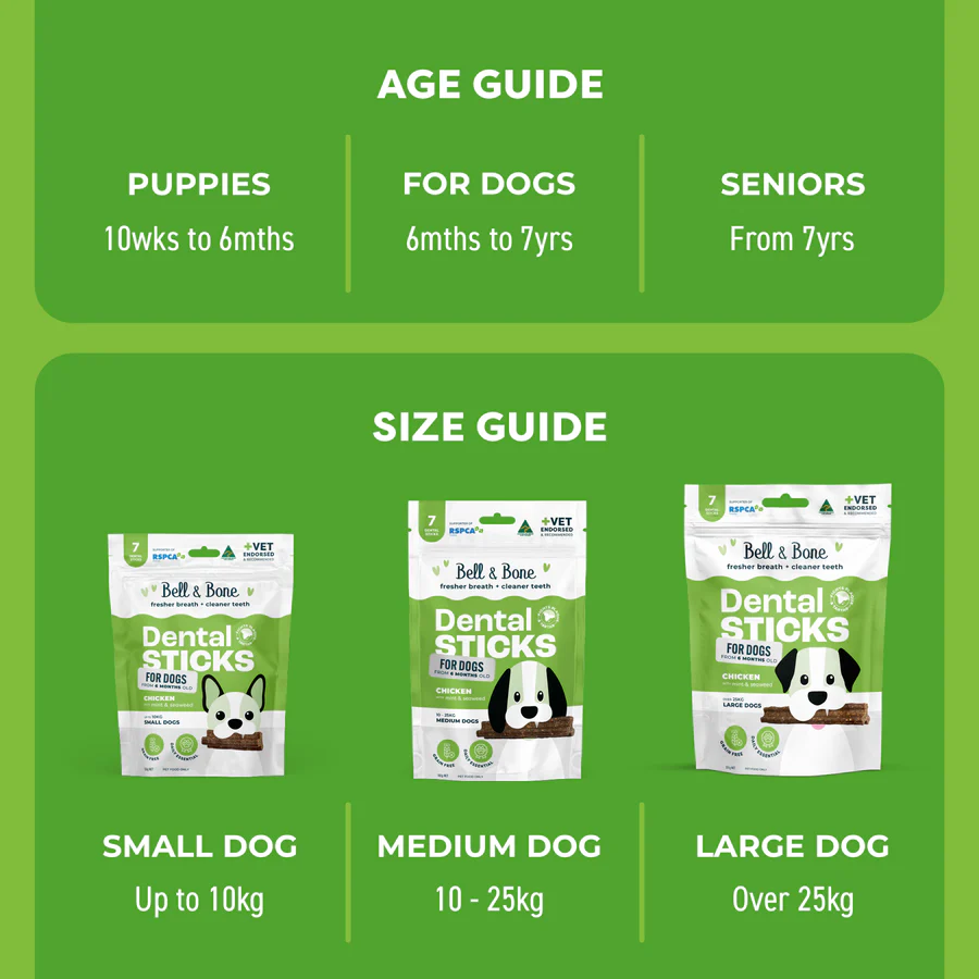 Chicken Mint & Seaweed adult dog dental sticks