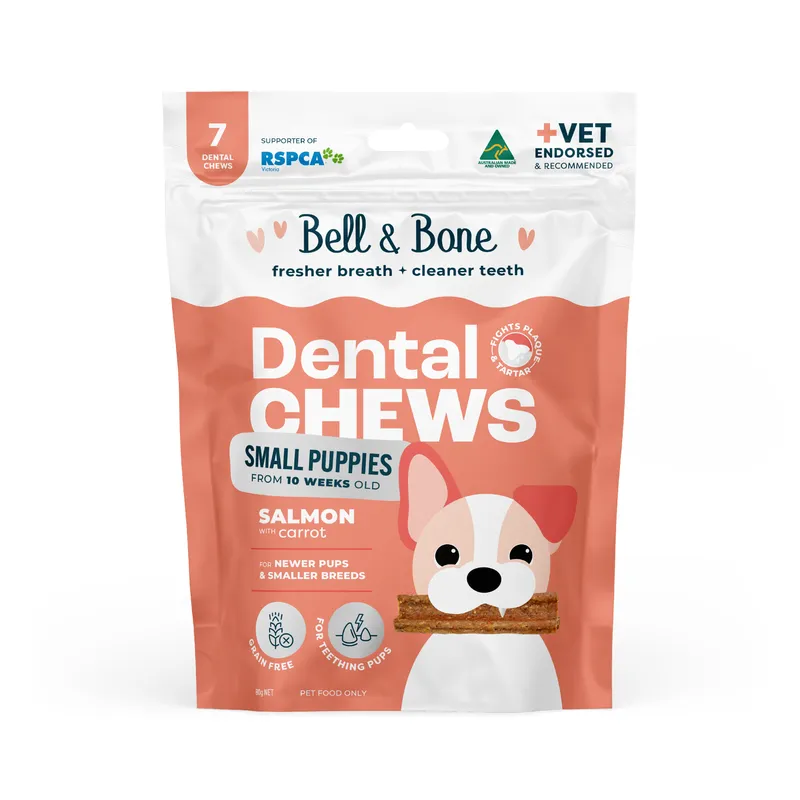 Salmon & Carrot puppy dental chews